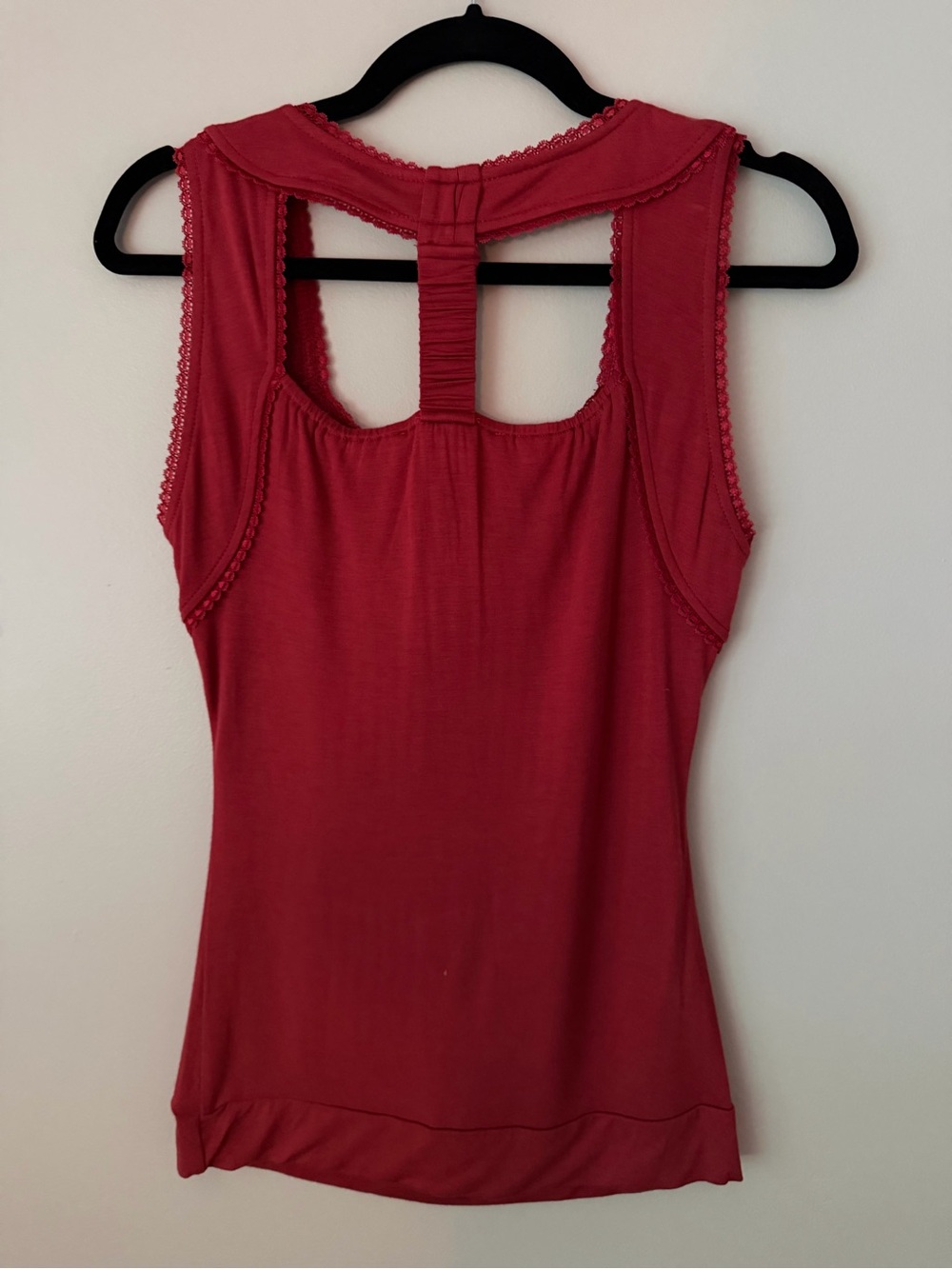 American Rag NWT Brick Red Bungee Back Tank Top Medium - Picture 2 of 8